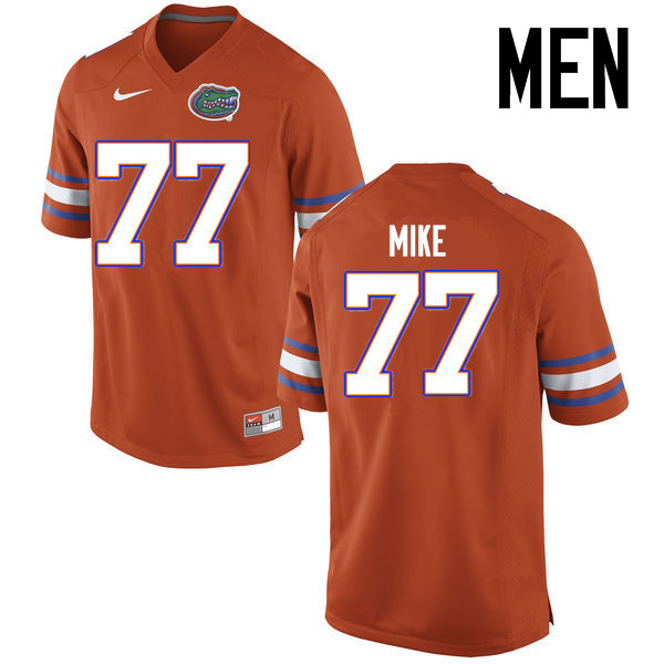 Men Florida Gators #77 Andrew Mike College Football Jerseys Sale-Orange - Click Image to Close